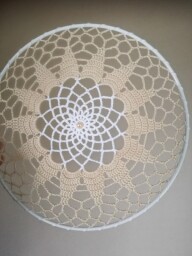 Krajka 18 cm (béžová s korálkem)