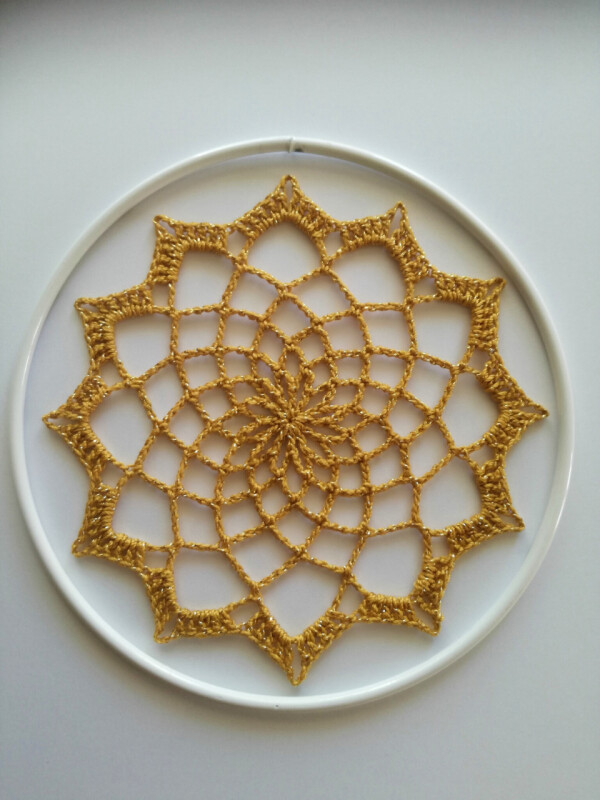 Krajka zlatá 11 cm 