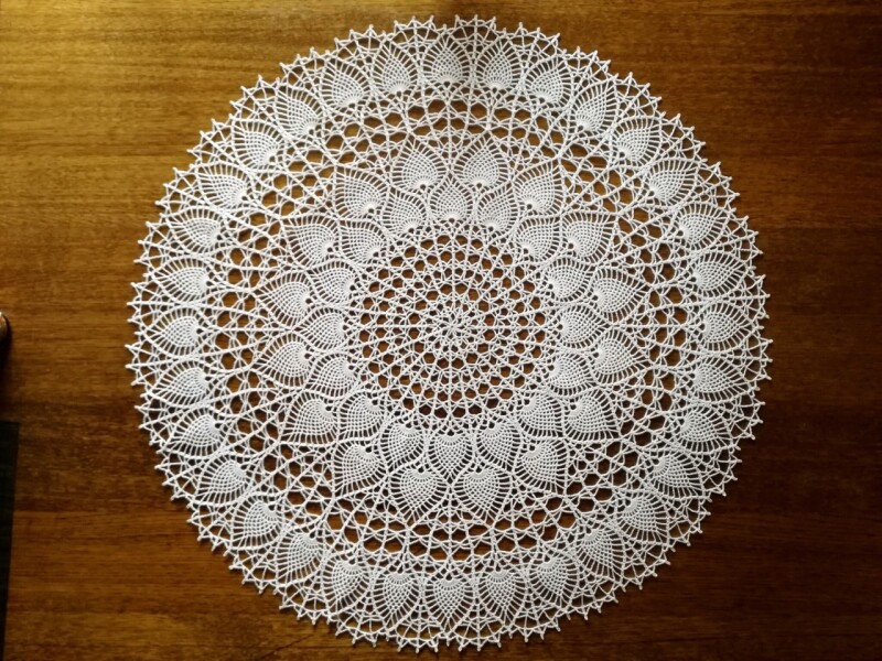 Háčkovaná MAXI dečka - 75 cm 