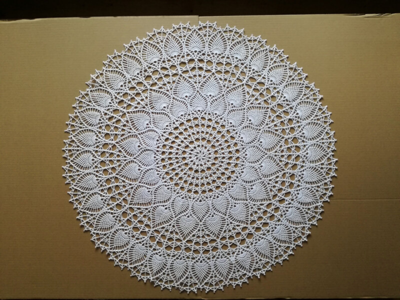 Háčkovaná MAXI dečka - 75 cm 
