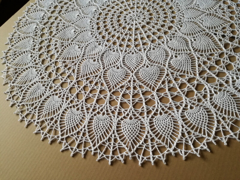Háčkovaná MAXI dečka - 75 cm 