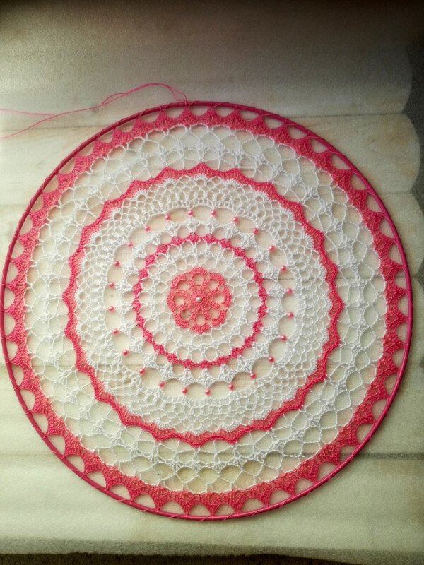 Krajka 40 cm (růžová)