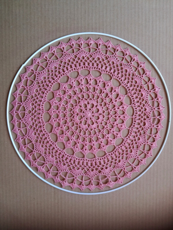Krajka 30 cm (starorůžová)
