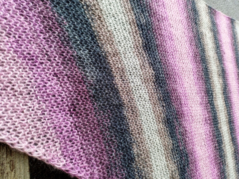 Šátek (pléd) - fialky za šera