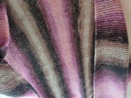 Šátek (pléd) - fialky za šera