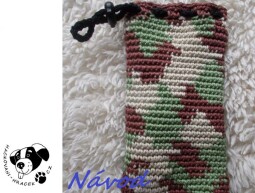 Obal na mobil (maskáč) - návod na háčkování
