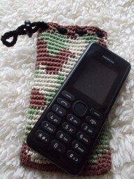 Obal na mobil (maskáč) - návod na háčkování