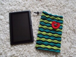 Obal na tablet - návod na háčkování
