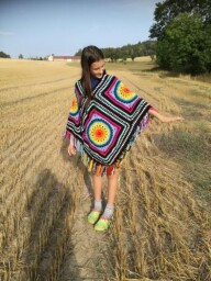 Boho pončo - pro dospělé (na zakázku)