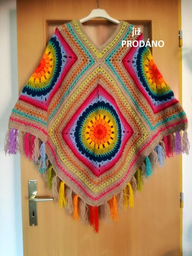 Boho pončo - pro dospělé (na zakázku)