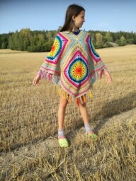 Boho pončo - pro dospělé (na zakázku)