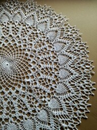 Háčkovaná dečka (ubrus)  63-65 cm
