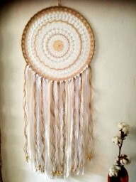 Maxi lapač snů 40 x 100 cm - přírodní 