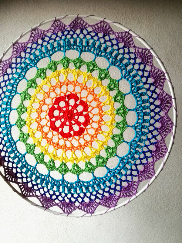 Krajka 25 cm (duhová)