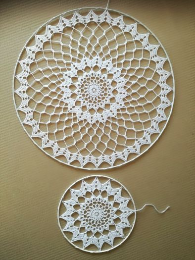 Krajky sada 2 ks (40+20 cm) krajky bez kruhů