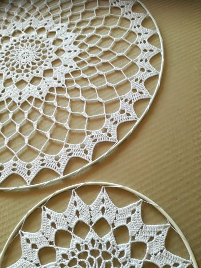 Krajky sada 2 ks (40+20 cm) krajky bez kruhů