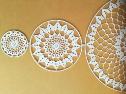 Krajky sada 3 ks (40+20+10 cm) krajky bez kruhů